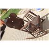 Image 2 : ANTIQUE WOODEN ROCKING CHAIR