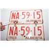 1965 ALBERTA LICENSE PLATE SET
