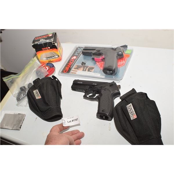 GAMO PELLET GUN NOS WITH CO2 AND PELLETS AND PARTS GUN