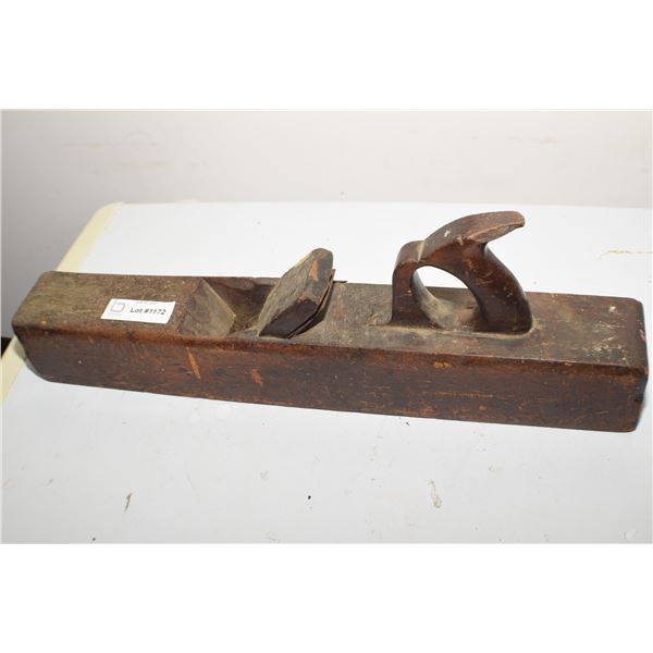 ANTIQUE LARGE WOOD BLOCK WOODPLANE