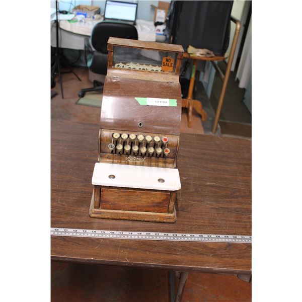 Antique Cash Register - National (estimated 1930's)10"wide  x17"high