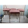 Set of 4 stacking stools in good condition