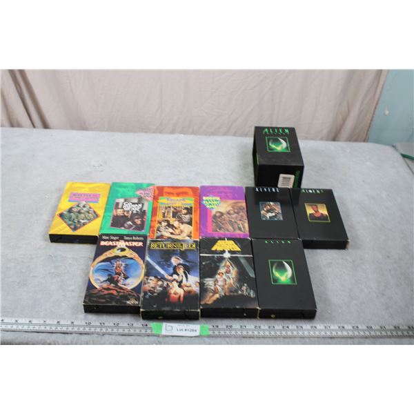 VHS Tapes - Star Wars, Aliens, Sci-Fi