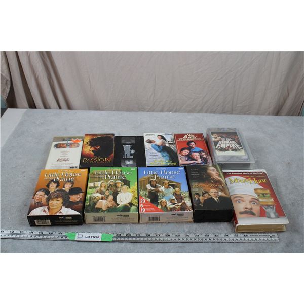 VHS + DVD's - Little House on the Prairie DVD's Season 1-3-5 , VHS Fall of Roman Empire, Anne Frank+