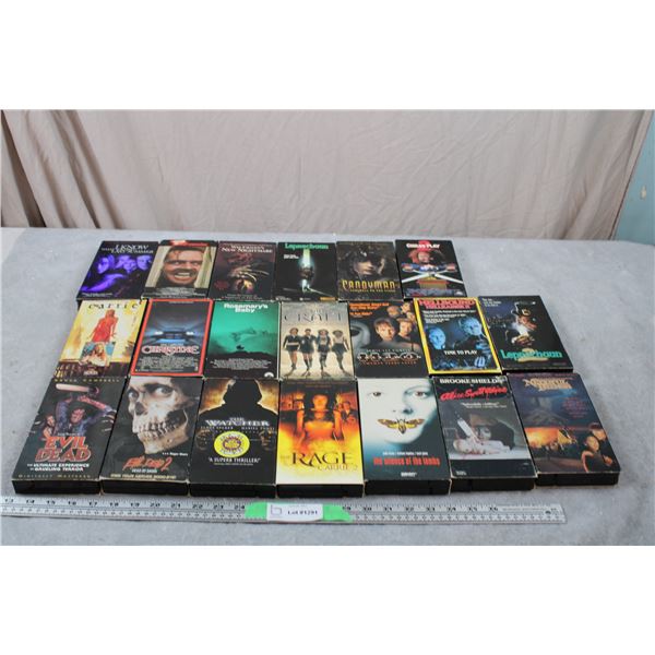 VHS Tapes - Horror Movie Bundle - Evil Dead, Childs Play, Leprichaun