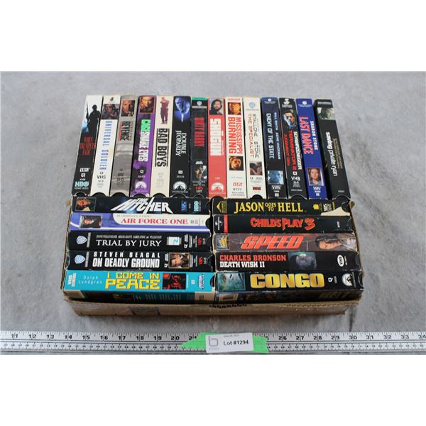 VHS Tapes - Action Movies