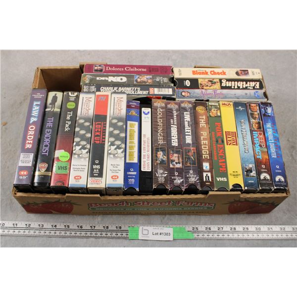 VHS Tapes - Suspense, Action, various Movies