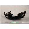 Image 4 : Black Panther Ornament - "Syringa" initials "NS" - measures 18" long x 7" tall