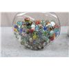 Image 3 : Fish Bowl of approx 200 Vintage Marbles + sixth sense board game