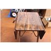 Image 6 : Vintage Drop-Fold down table Woodgrain with Metal Legs - good condition 36" long x 24" wide x 30" H