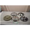 5 vintage Hubcaps