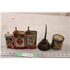 Image 1 : vintage penetrating oil cans (with contents) + oilers