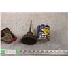 Image 4 : vintage penetrating oil cans (with contents) + oilers