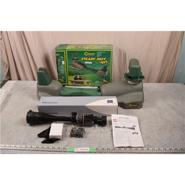 Rifle scope Conquest Zeiss + Caldwell Steady Rest