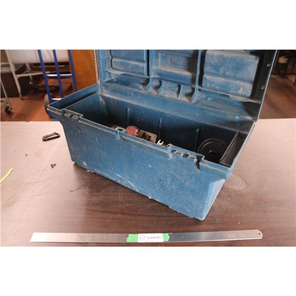 Plastic Tool Box Full of Assorted Tools