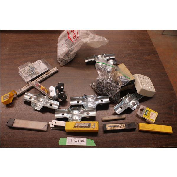 Nails Knife Blades and Misc Items