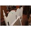 Image 1 : Head Board Foot Board and Mirror (62" Wide White)