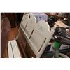 Image 3 : Head Board Foot Board and Mirror (62" Wide White)