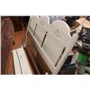 Image 5 : Head Board Foot Board and Mirror (62" Wide White)