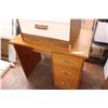 Image 1 : 3 Drawer Wooden Desk
