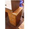 Image 2 : 3 Drawer Wooden Desk