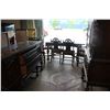 Image 1 : Kitchen Table with Six Chairs Dinette and China Cabinet Set