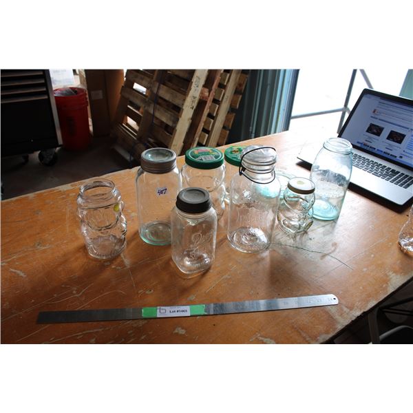 Large Lot of Canning Glass Jars