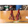 Image 1 : Pair of Red Jack Stands