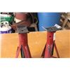 Image 2 : Pair of Red Jack Stands