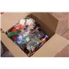 Image 4 : Bin of Christmas Decorations Ribbon Wreath Christmas Related Items