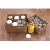 Image 1 : 2 Boxes of Canning Jars with Glass Lid Tops