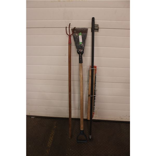 Ice Pick Rake and Broom