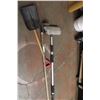 Broom Hoe and Plastic Shovel