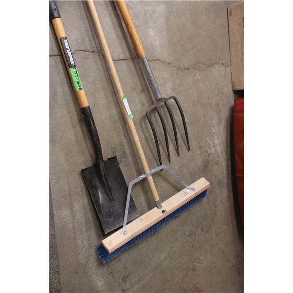 Potato Fork Broom and Spade