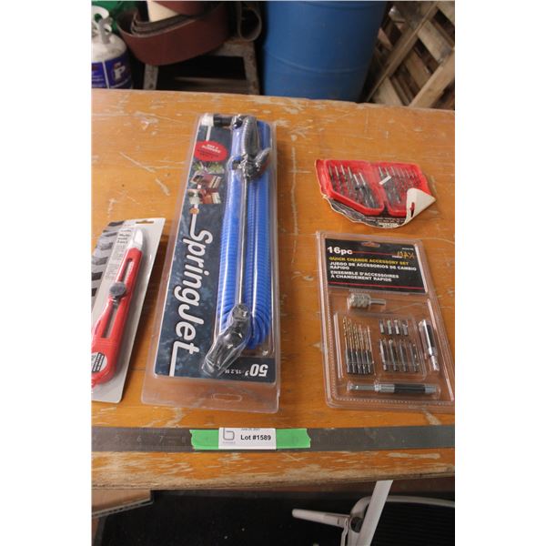3 In 1 Knife Set and Bit Set Spring Jet Hose