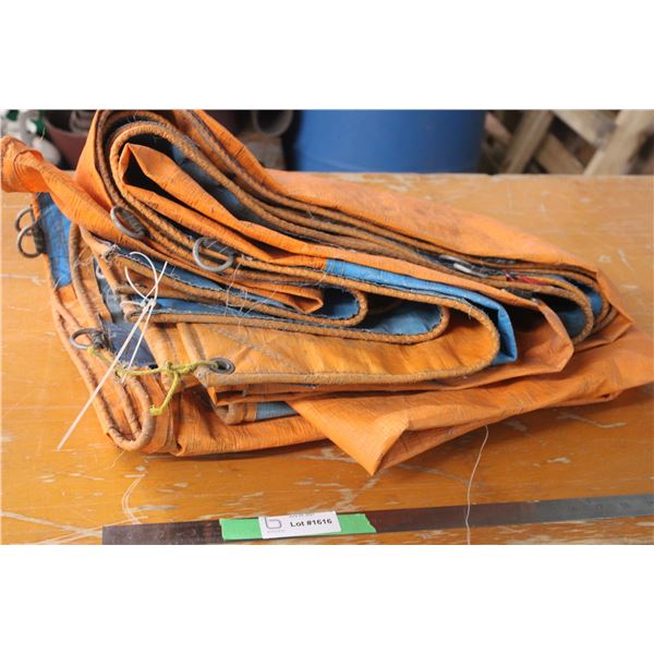Large Industrial Orange Tarp