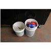 Pail of Plumbing Related Fittings Various
