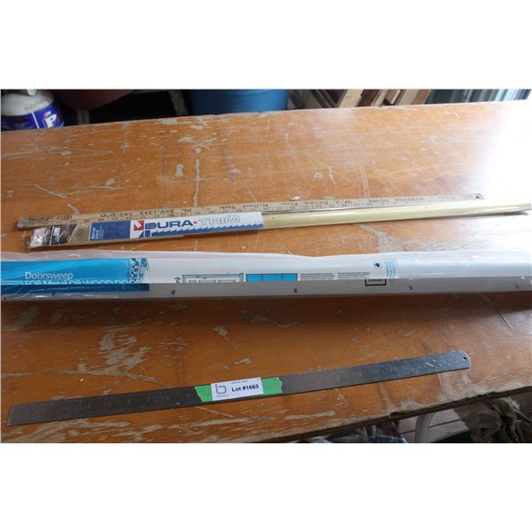 Door Sweep Yard Stick and Dura Trim