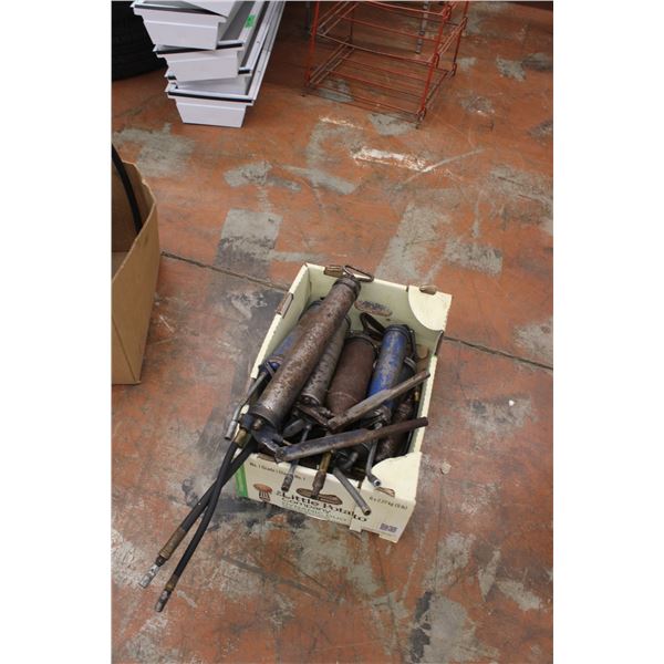 Box of Grease Guns