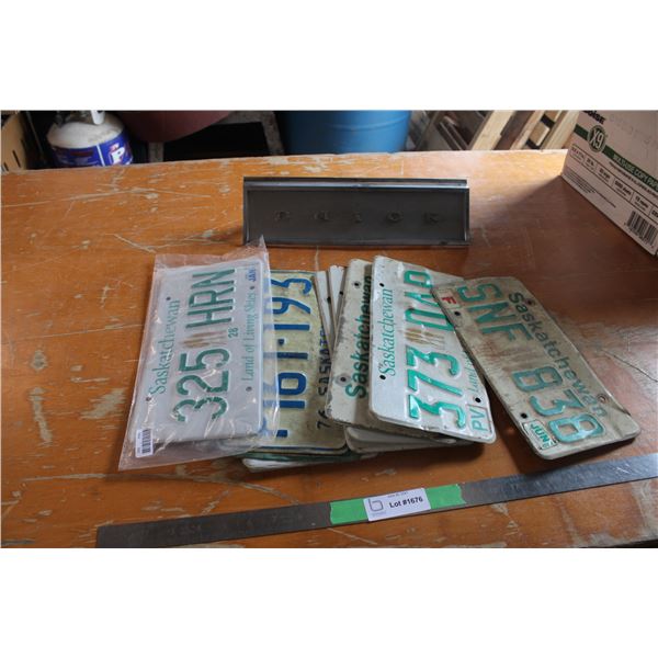 Newer Style Sask Licence Plates and Buick Vehicle Emblem
