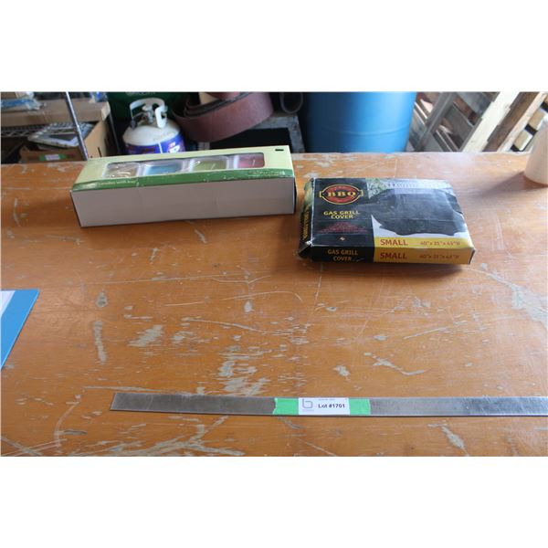 BBQ Lighter and Ceramic Candle with Tray