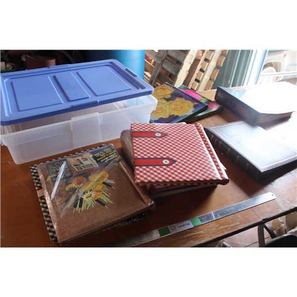 Empty Photo Albums Some New Some Used with Bin