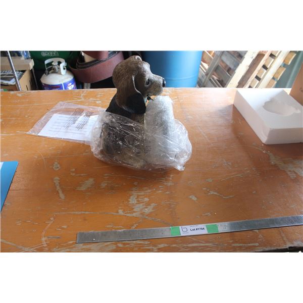 Dog Garden Figurine (New in Box)
