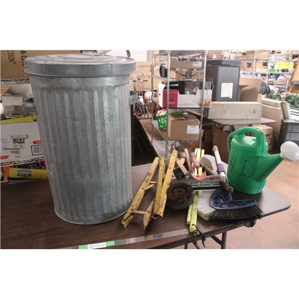 Garden Tools Misc With Garbage Can