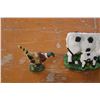 Image 3 : 2 Pheasants and Cow Figurine