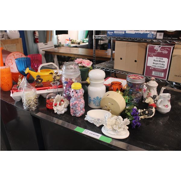 Lot of Misc Glassware and Other Misc Items