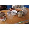 Image 1 : Marbles Enamel Bean Lot Rogers Syrup Pail and Misc Items
