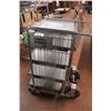 Image 1 : Saskatoon Mechanical Ltd 4 Wheel Cart 5 Tier Shelf
