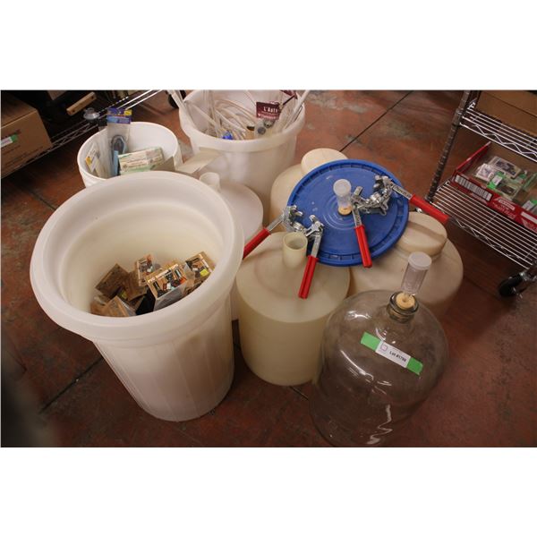 Beer Making Kit Jugs (Beer Making Kit with Cappers Camps, Plastic Tubes Misc