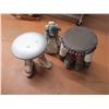 Image 1 : 2 "Foot" Stools and vintage plush mouse